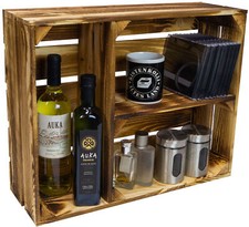 flaches Obstkistenregal