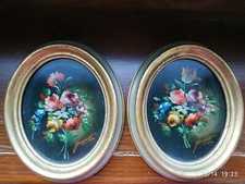 COPPIA DI QUADRETTI OVALI