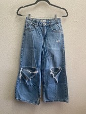 Jeans Zara gamba larga effetto