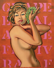 quadro vintage Miss Grape art