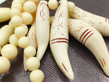 COLLANA ETNICA CON ZANNE - TIPO OSSO