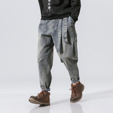 Pantaloni uomo harem denim