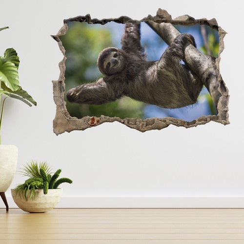 Adesivo parete happy sloth - da,