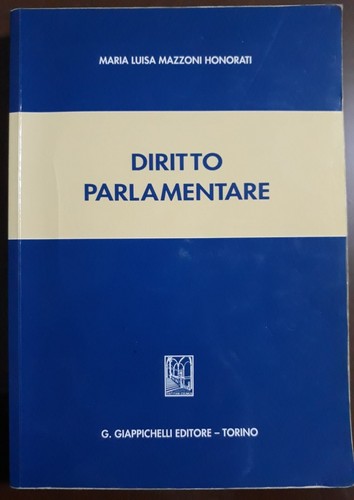 Diritto parlamentare mazzoni - diritto,