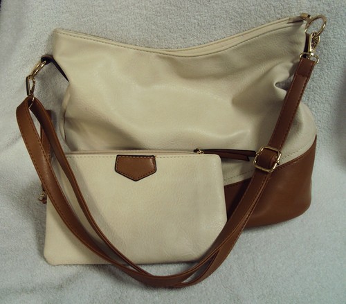 Borsa hobo tracolla - tracolla, crema