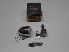 FANALE ANTERIORE CON DINAMO PER BICICLETTA D'EPOCA CEV FONDO DI MAGAZZINO