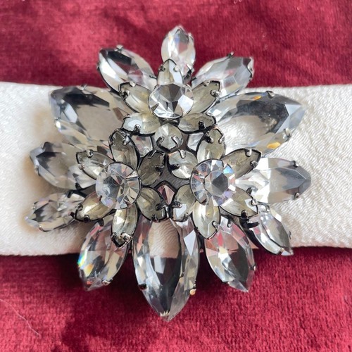 Spilla vintage fiore - , cristallo