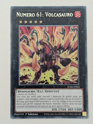 Numero 61 volcasauro - yu-gi-oh!,