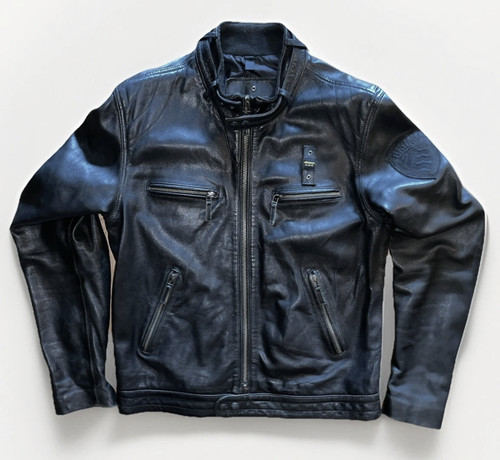 Blauer usa biker jacket black - blauer,