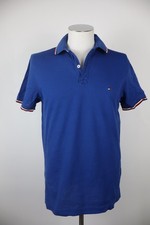 TOMMY HILFIGER MAGLIA POLO UOMO L SLIM MAN T-SHIRT CASUAL VINTAGE COTONE LOGO