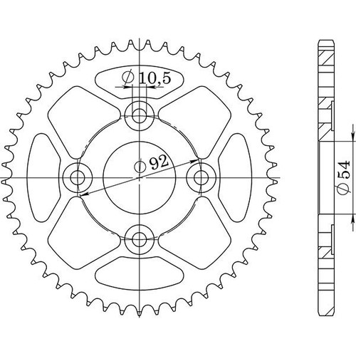 Corona acciaio p428 z45 - acciaio,