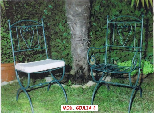 Sedia ferro battuto - in,
