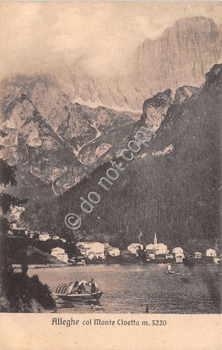 Cartolina postcard alleghe - cartolina,