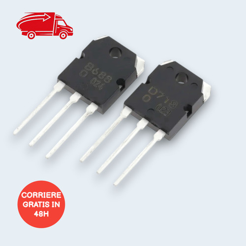 Coppia 2sd718 2sb688 power - 2sd718,