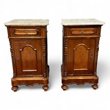 Antica coppia di comodini Luigi Filippo epoca XIX secolo