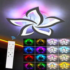 Lampadario LED Soffitto Fiore cambia colore RGB Dimmerabile con telecomando 54 W