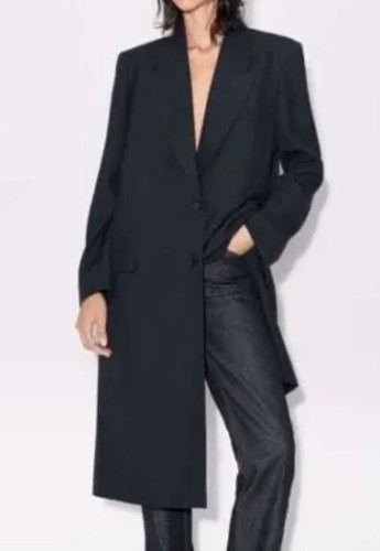 Cappotto blazer lungo lana - lungo,