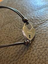 SALDI Bracciali Acciaio Cuoio Cristalli Bracciale Fossil