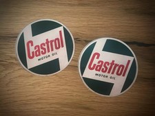 2 adesivi Castrol vintage look