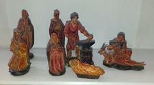 CRIB PAPIER-MÂCHÉ LOT OF 7