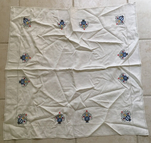 Tovaglia quadrata vintage lino - vintage,
