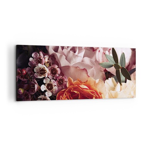 Quadro tela 120x50cm fiori - quadro,