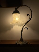 Lampada Liberty anni 20 originale in bronzo