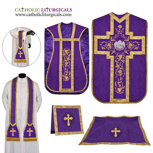 Set paramento messa - set, viola