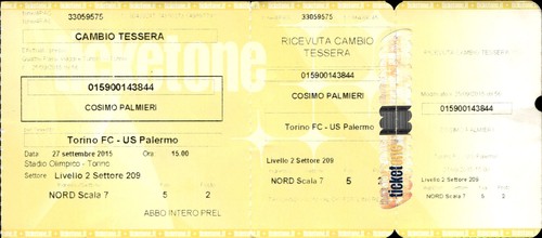 Biglietto stadio torino - biglietto,