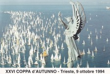 CARTOLINA DI TRIESTE ,CARTOLINA BARCOLANA - COPPA D'AUTUNNO 1994 - CON ANULLO