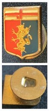 Distintivo calcio GENOA badge GENOVA pin LIGURIA piedino TONDO spilla RESINATO 