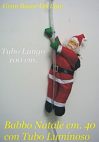Babbo natale su - natale, tubo