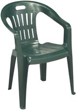 Sedia impilabile poltroncina in Resina Piona da Giardino esterni verde min 2 pz