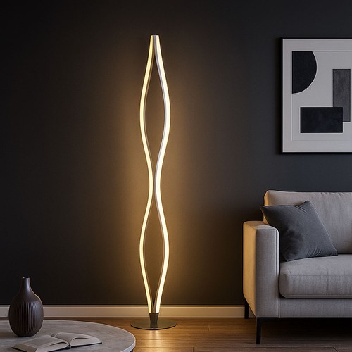 Lampada terra led - da, curva