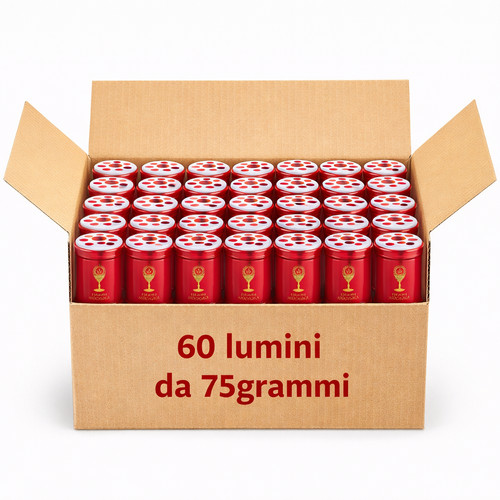 Pezzi lumini votivi 75gr - 60,