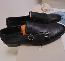 SANTONI DOPPIA FIBBIA PELLE