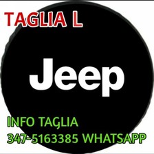 Copri Ruota di Scorta FUORISTRADA LOGO JEEP MISURA L WRANGLER RENEGADE LAREDO 4X