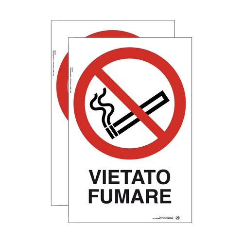 Cartello adesivo vietato - cartello,