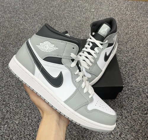 Air jordan mid light smoke - jordan, 'light