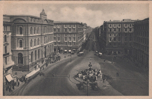 Napoli cartolina epoca - napoli, d'epoca
