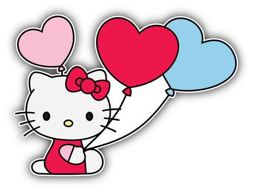 Adesivo hello kitty cartone - hello,
