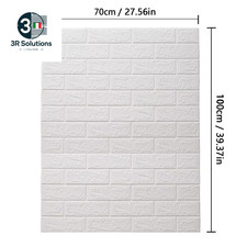 Vari Adesivi Murali in Materiale Morbido in Schiuma Autoadesiva in Mattoni Finti