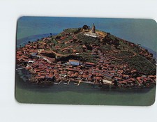 Cartolina Spettacolare veduta aerea dell'isola di Janitzio Lago Patzcuaro Messico