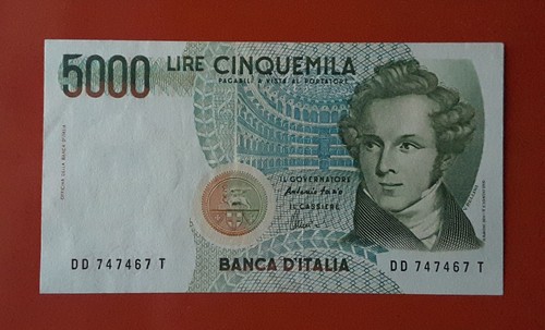 Banconota 5000 lire - banconota,