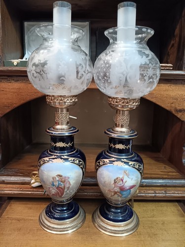 Coppia lumi ceramica - coppia, in