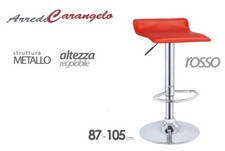  02 Sgabelli  a gas regolabil bar snack  inox ecopelle prezzo per 02 pezzi 