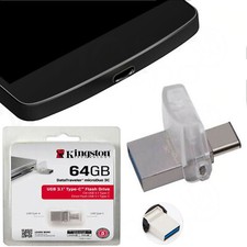 Kingston DDUO3C 64GB Data OTG TYPE C-USB Connettore Traveler Micro Duo USB U3.1