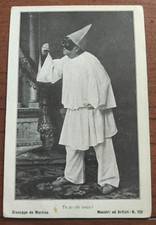1920 CARTOLINA TEATRO GIUSEPPE DE MARTINO PULCINELLA MASCHERA NAPOLI N3