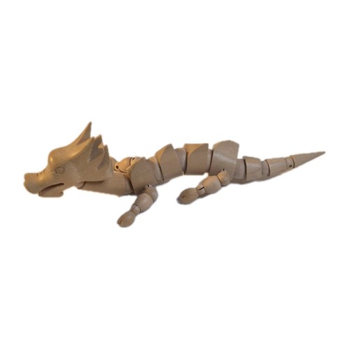 Wooden dragon artist - artist's, model