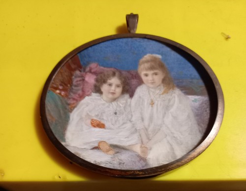 Antica miniatura con - miniatura,